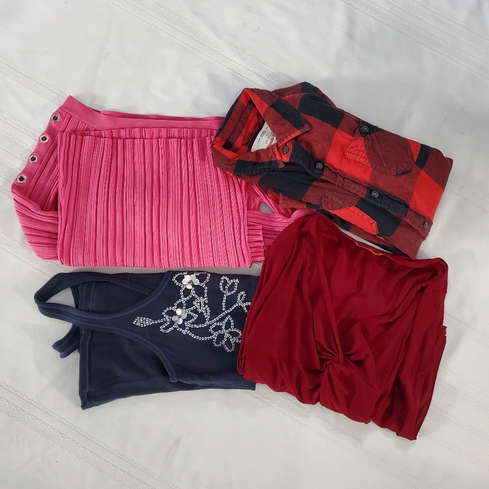 Bundle of Womans Small Shirt,Tank,Blouse, Tops , Essendi Silk Spandex Sweater